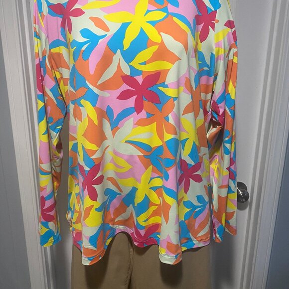 Lands End UPF 50 Rash Guard Swim Tunic Size 2X - Picture 4 of 9